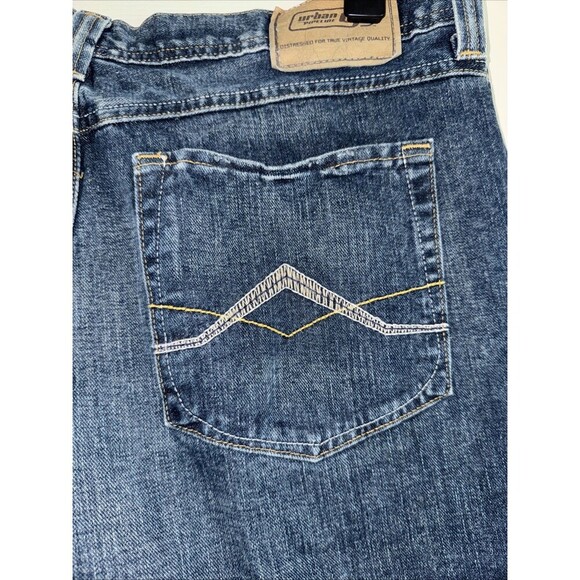 Men’s Jeans Urban Pipeline Low rise Straight Leg Blue Jeans 36x32 - Picture 5 of 6